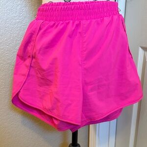 all in motion Hot Pink Layered Athletic Shorts